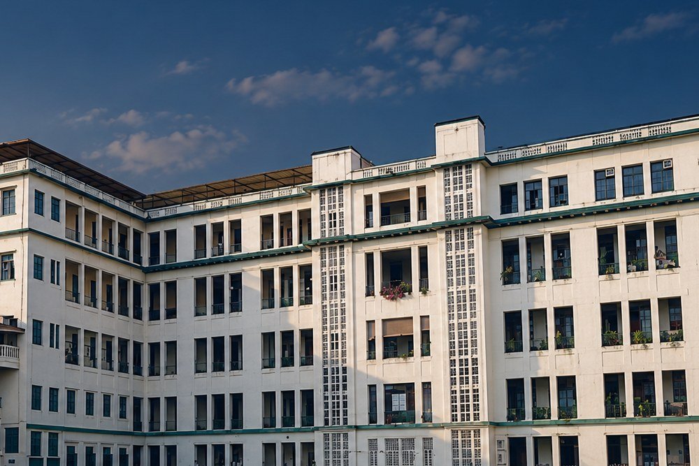 The façade of St. Xaviers College (Calcutta)